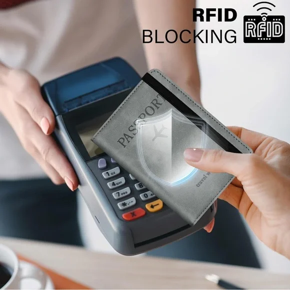 Gray Travel Wallet - Picture 6 of 7